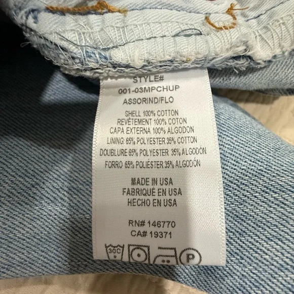 Re/Done Colorful Patchwork Straight Jeans - Picture 13 of 13